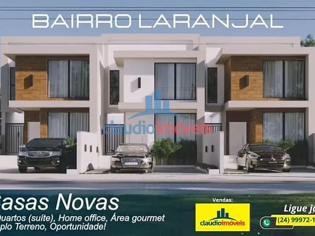 Casa 3 quartos e 4 banheiros, à venda, no bairro Laranjal em Volta Redonda