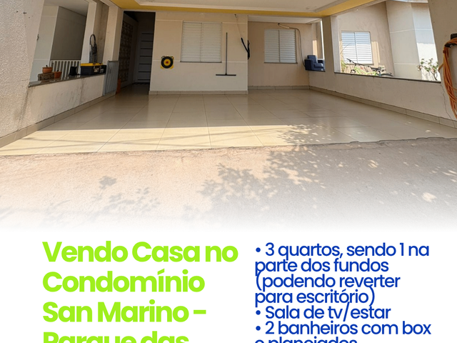 Casa com 126m² 3 quartos e 2 banheiros, à venda, no bairro Parque Residencial das Nações Indígenas em Cuiabá