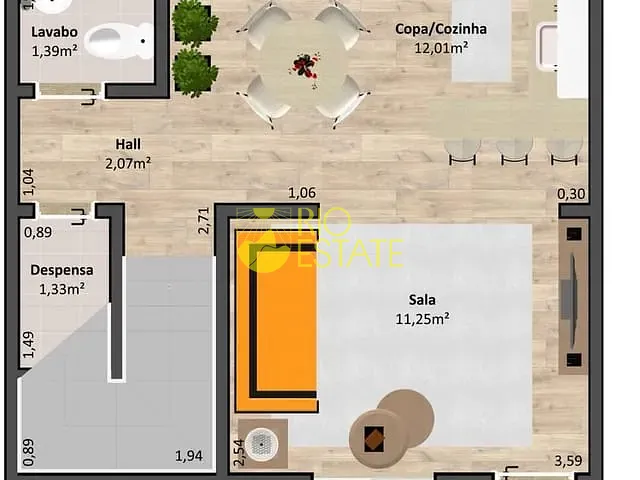 Casa com 82m² 2 quartos e 3 banheiros, à venda, no bairro Belmonte em Volta Redonda