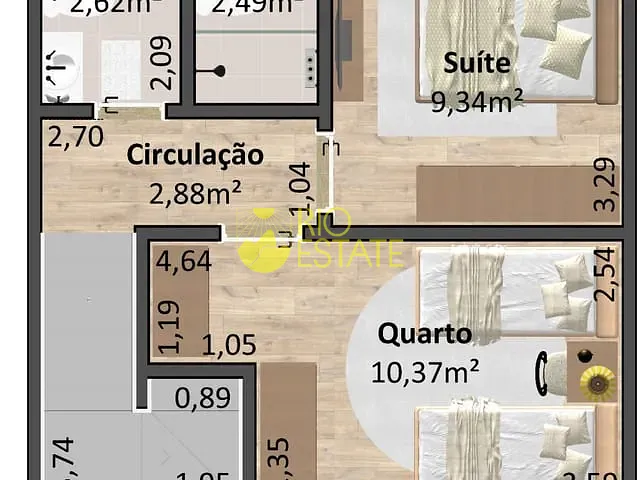Casa com 82m² 2 quartos e 3 banheiros, à venda, no bairro Belmonte em Volta Redonda