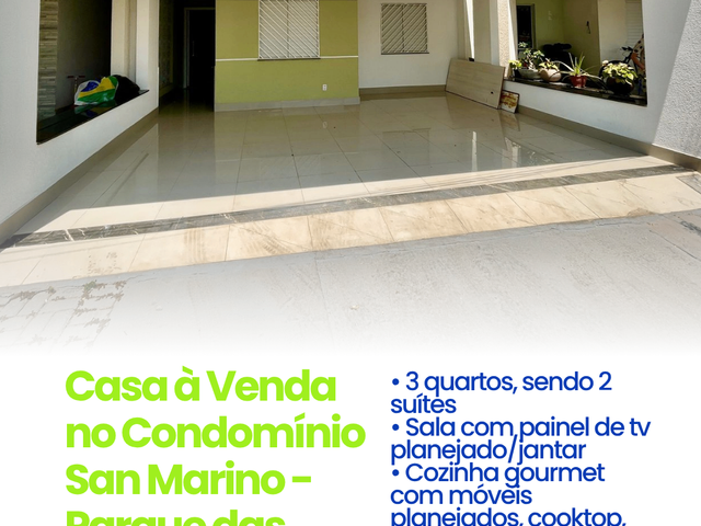 Casa com 126m² 3 quartos e 3 banheiros, à venda, no bairro Parque Residencial das Nações Indígenas em Cuiabá