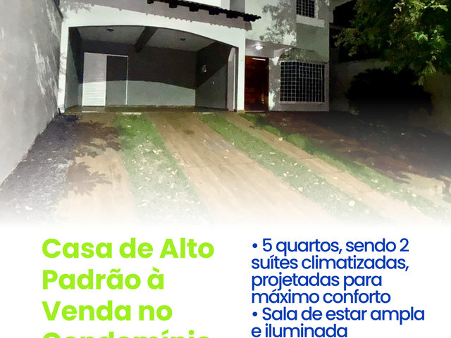 Casa com 460m² 5 quartos e 2 banheiros, à venda, no bairro Bosque da Saúde em Cuiabá