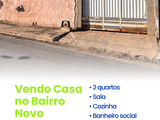 Casa 2 quartos e 1 banheiro, à venda, no bairro Novo Paraíso em Cuiabá