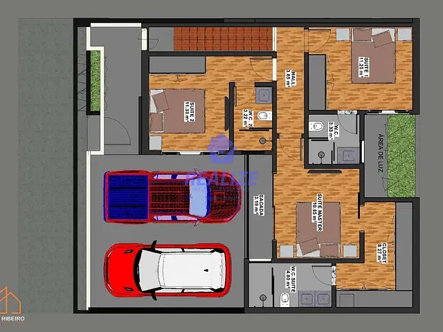 Casa com 140m² 3 quartos e 2 banheiros, à venda, no bairro Residencial Ouro Verde em Botucatu