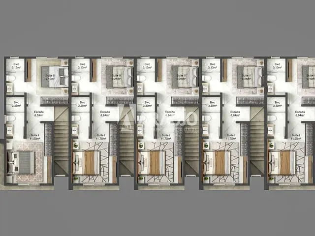 Casa com 70m² 2 quartos e 2 banheiros, à venda, no bairro Gravatá em Navegantes