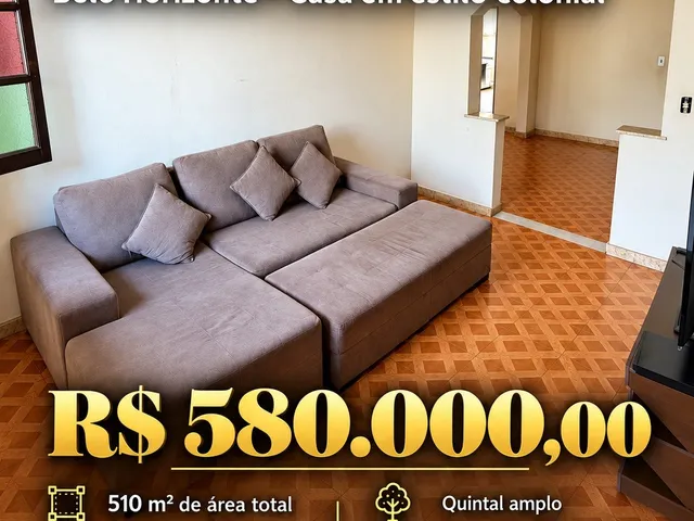 Casa 4 quartos e 1 banheiro, à venda, no bairro Belmonte em Belo Horizonte