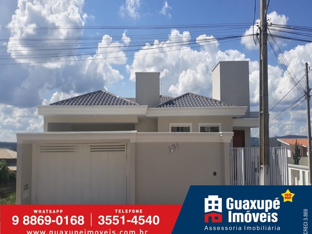 Foto do Casa - Casa residencial para Venda
Residencial Nova Floresta, Guaxupé
3 dormitórios sendo 1 suíte, 2 salas, 2 banheiros, 4 vagas
265,00 m² construída, 352,00 m² total | Guaxupé Imóveis Ltda