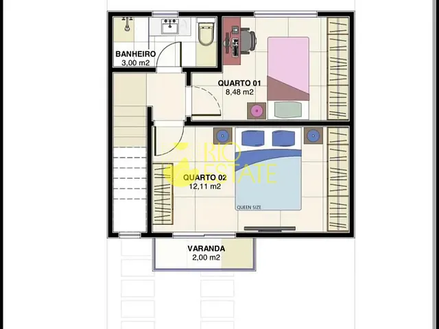 Casa 2 quartos e 2 banheiros, à venda, no bairro Santa Rita em Barra Mansa