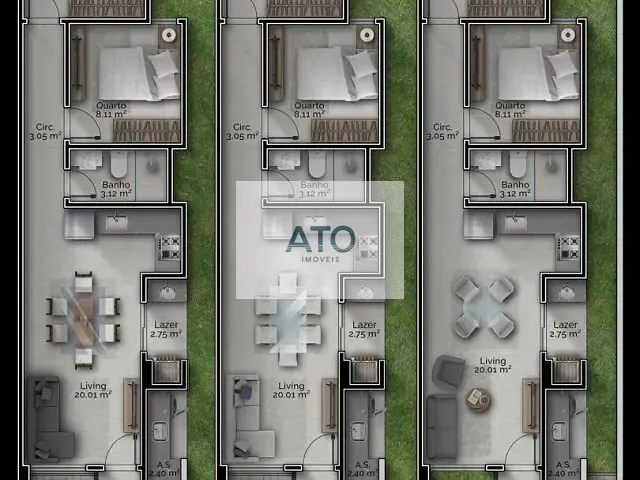 Casa 2 quartos e 2 banheiros, à venda, no bairro JOAIA em Tijucas