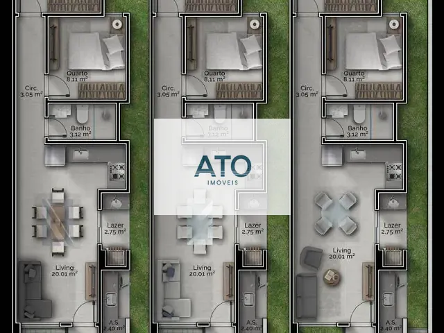 Casa 2 quartos e 2 banheiros, à venda, no bairro JOAIA em Tijucas