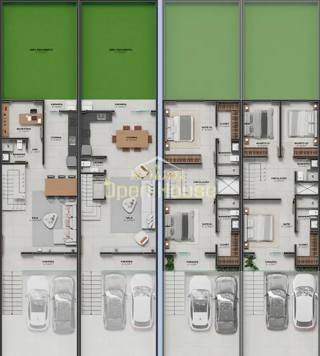 Casa, 4 quartos, 128 m² - Foto 2