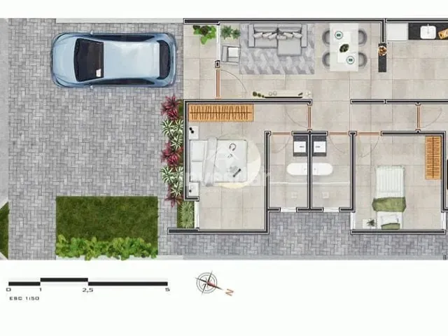 Casa com 125m² 3 quartos e 1 banheiro, à venda, no bairro Serrotão em Campina Grande