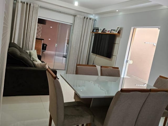 Foto do Sobrado - Casa à venda, no Jardim São Francisco, Santa Bárbara D'Oeste, SP com 150m² sendo 6X25 construção nova e aceita Financiamento R$450.000 - Agende já sua visita | Oeste Imóveis