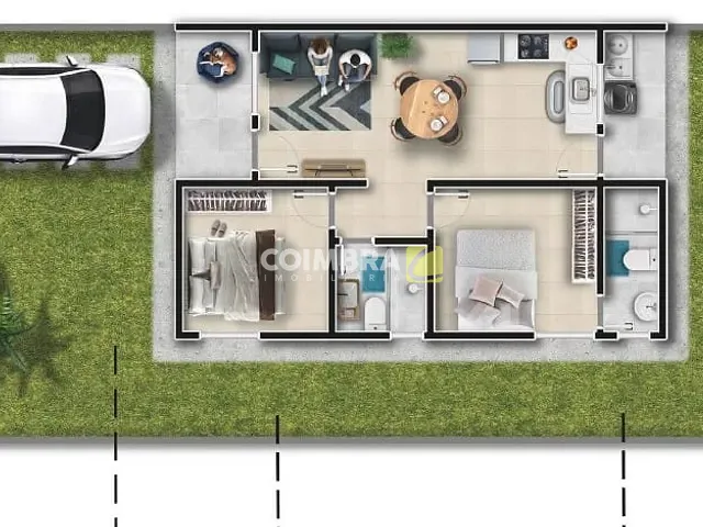 Casa com 140m² 2 quartos e 2 banheiros, à venda, no bairro Alvorada em Santarém