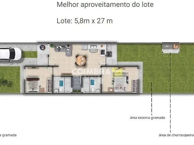 Casa com 157m² 2 quartos e 2 banheiros, à venda, no bairro Alvorada em Santarém