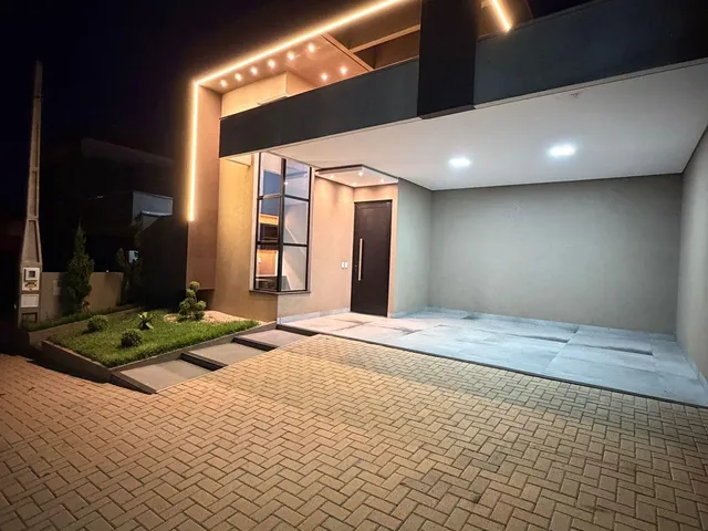 Foto do Casa - Casa à venda no Condomínio Village Provence – Contemporânea, 3 suítes, piscina e acabamento de alto padrão | Roma Prime Imóveis