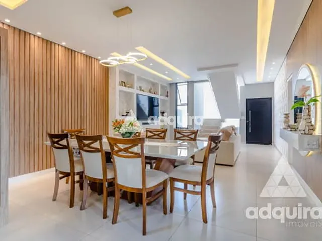 Casa com 200m² 4 quartos e 6 banheiros, à venda ou para alugar, no bairro Cará-cará em Ponta Grossa
