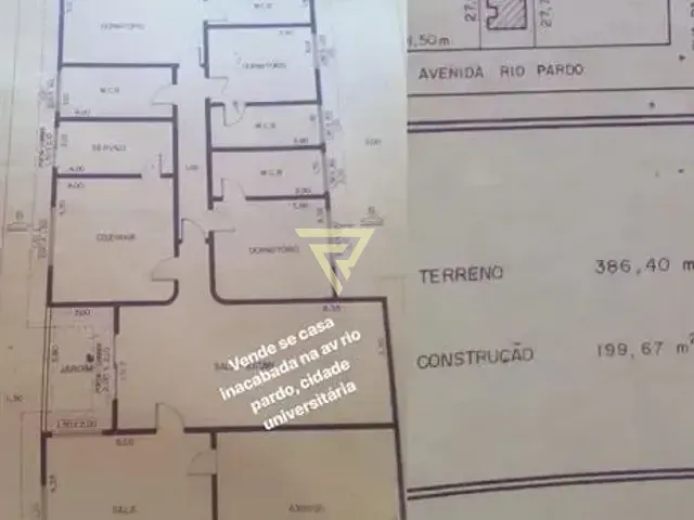 Casa com 378m² 2 quartos e 1 banheiro, à venda, no bairro Parque Residencial Cidade Universitária em Ribeirão Preto