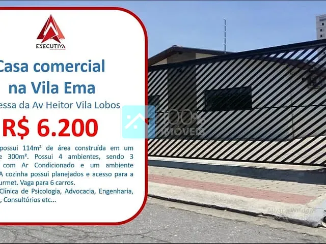 Casa com 300m², para alugar, no bairro Jardim Santa Madalena em São José dos Campos