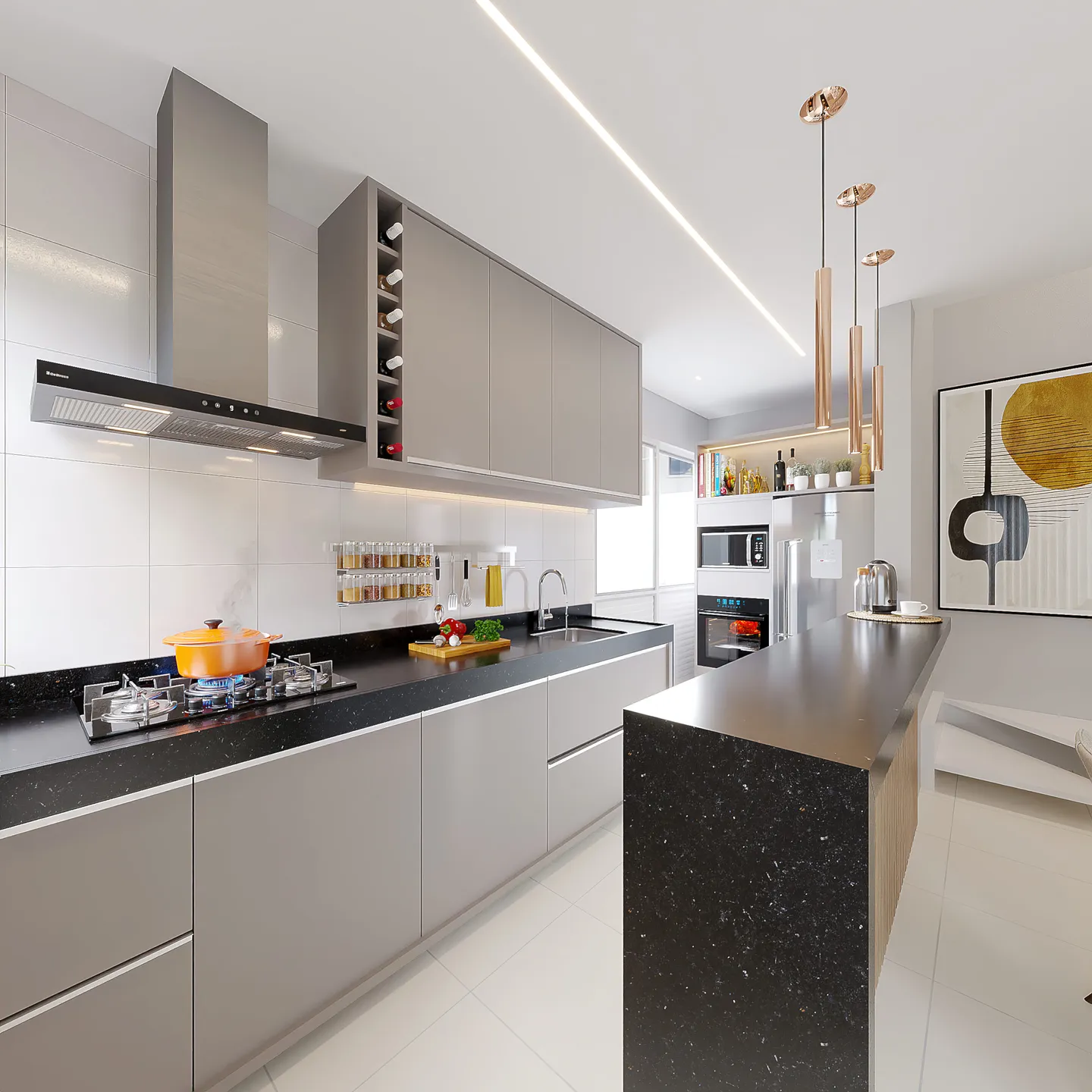Perspectiva do Casa - Casa à venda, Condomínio Rosedal Del Prado, Teresina, PI | Cristina Lopes Imobiliária