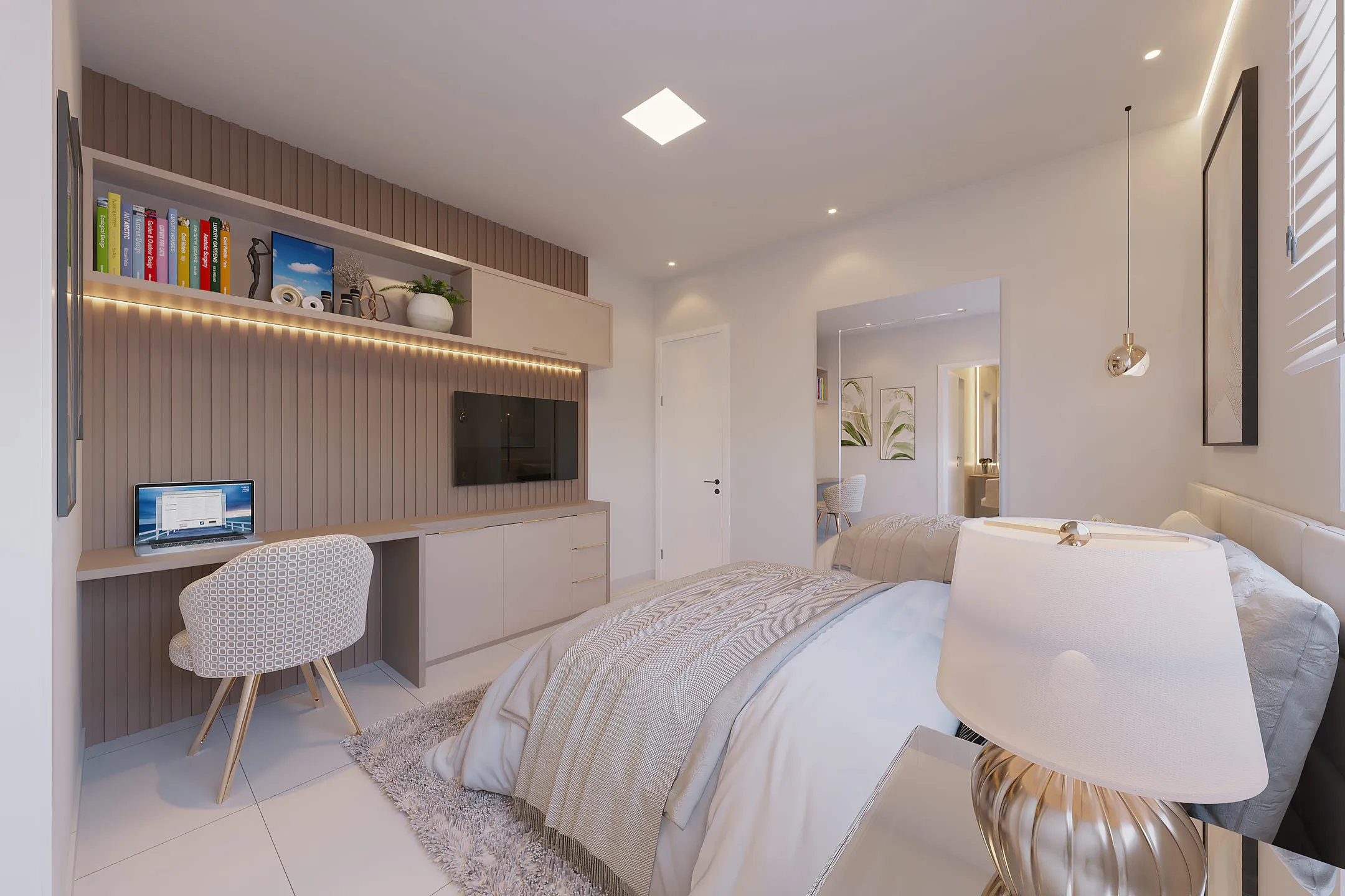 Perspectiva do Casa - Casa à venda, Condomínio Rosedal Del Prado, Teresina, PI | Cristina Lopes Imobiliária