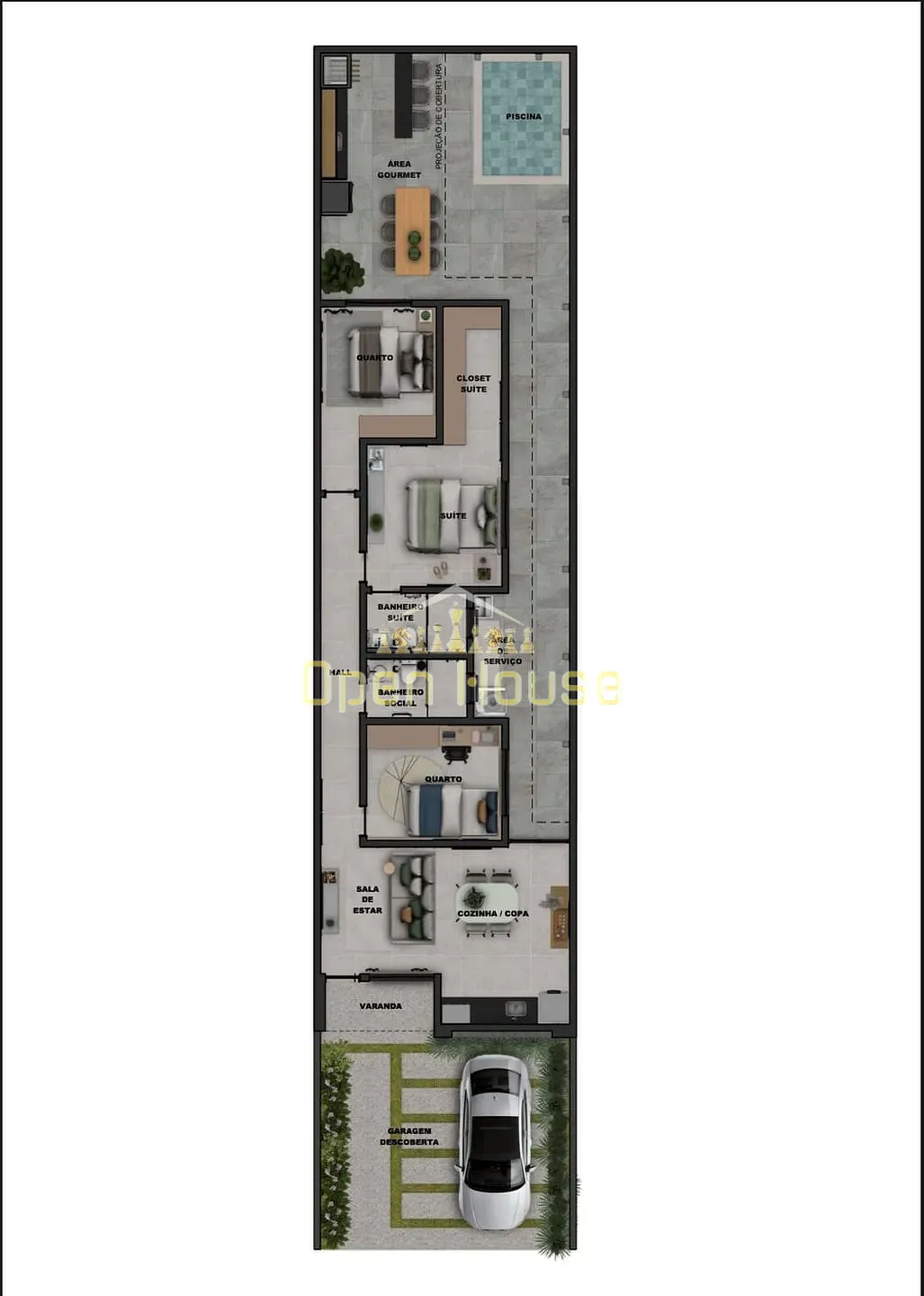 Casa, 3 quartos, 75 m² - Foto 9
