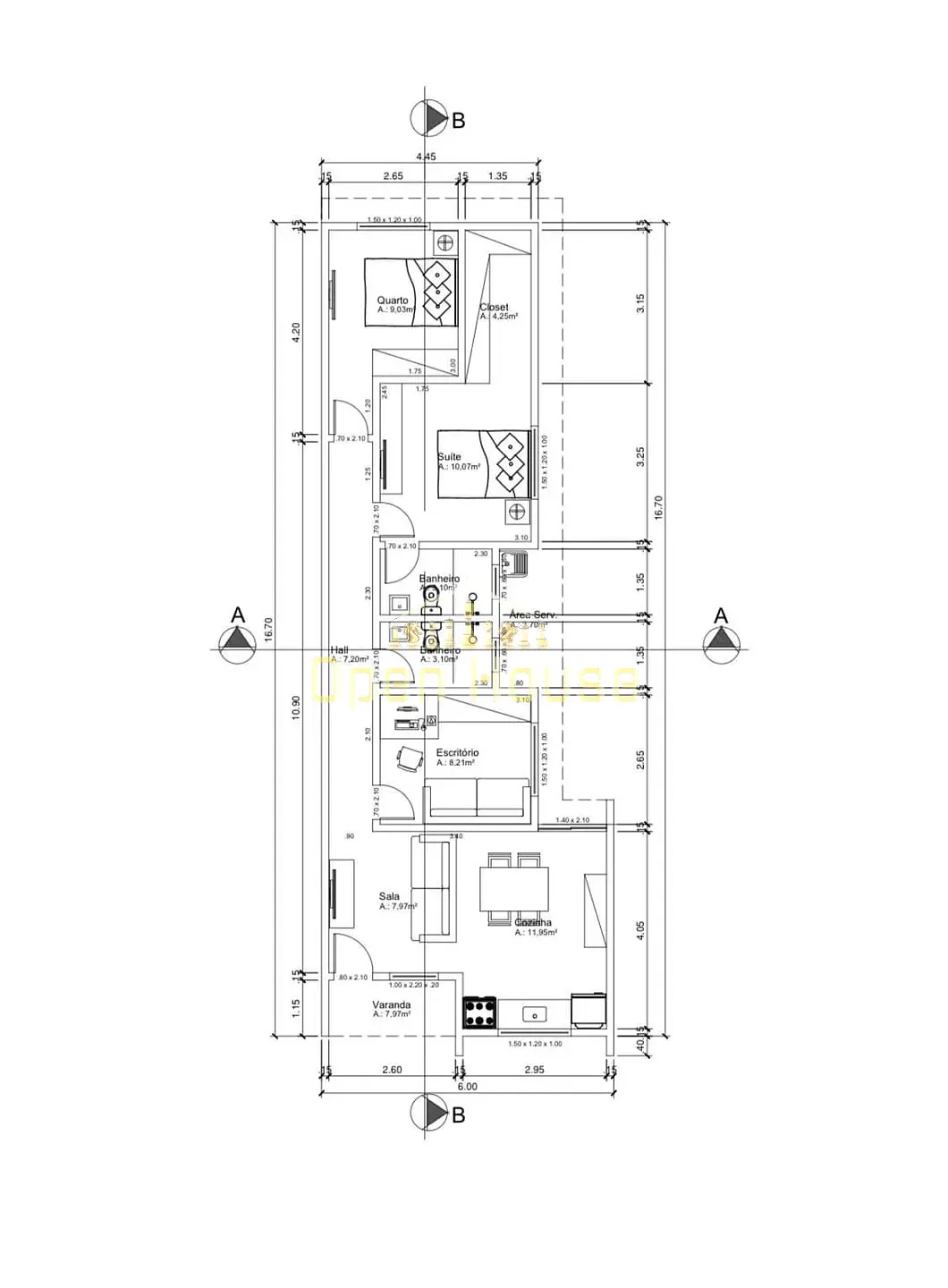 Casa, 3 quartos, 75 m² - Foto 10