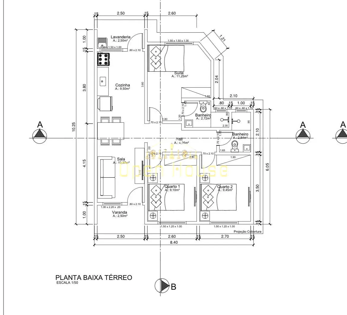 Casa, 3 quartos, 75 m² - Foto 6