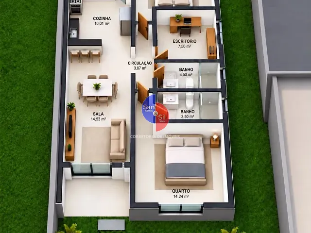 Casa com 17703m² 3 quartos e 2 banheiros, à venda, no bairro Centro em Guapimirim