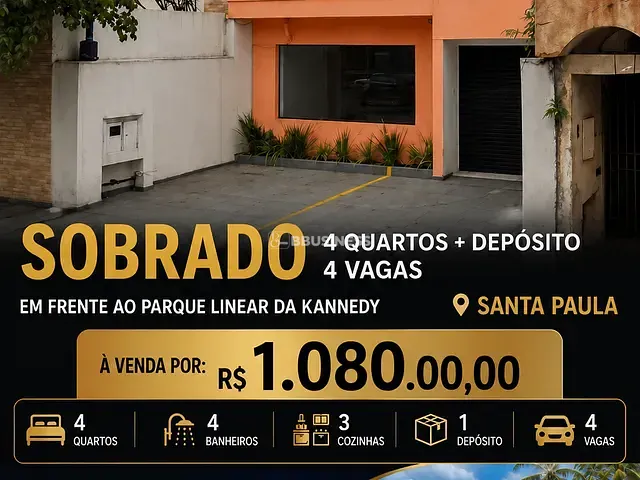 Casa à venda, no bairro Santa Paula em São Caetano do Sul