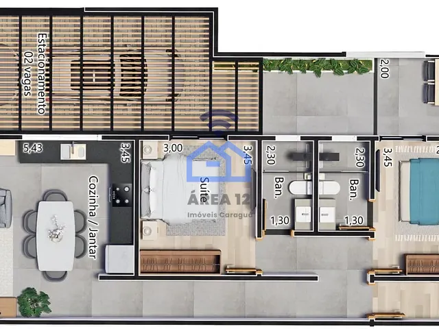 Casa com 140m² 3 quartos e 3 banheiros, à venda, no bairro Pontal de Santa Marina em Caraguatatuba