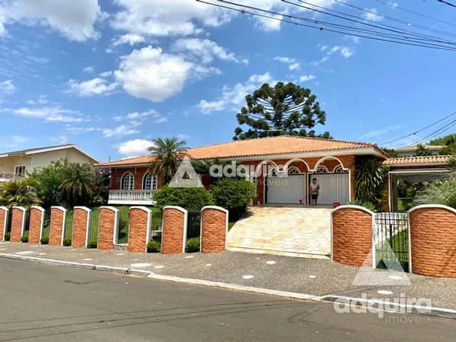 Casa com 1120m² 4 quartos e 6 banheiros, à venda ou para alugar, no bairro Estrela em Ponta Grossa