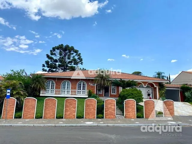Casa com 1120m² 4 quartos e 6 banheiros, à venda ou para alugar, no bairro Estrela em Ponta Grossa