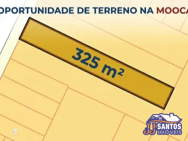 Terreno com 325m², à venda, no bairro Mooca em São Paulo
