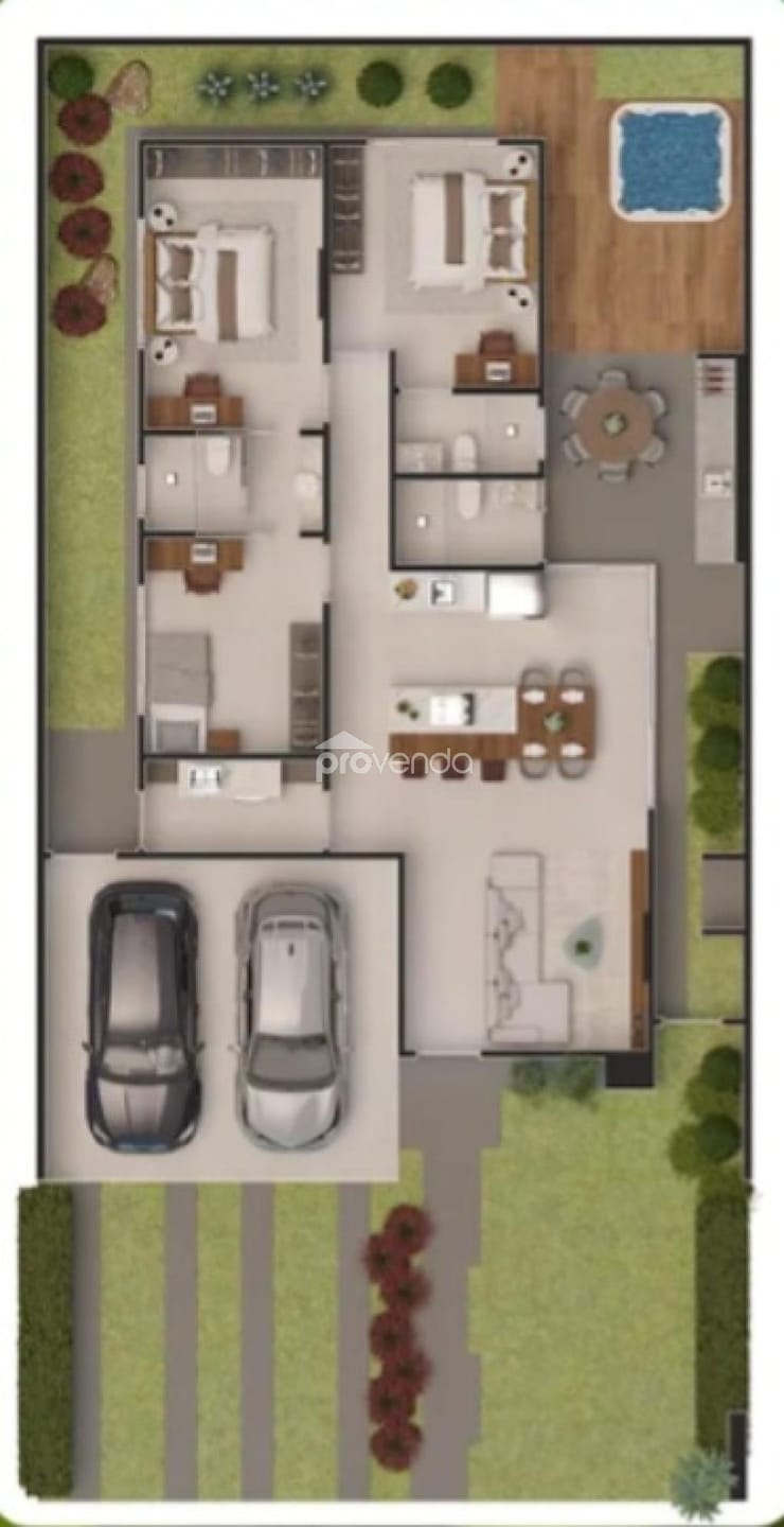 Casa, 3 quartos, 124 m² - Foto 2