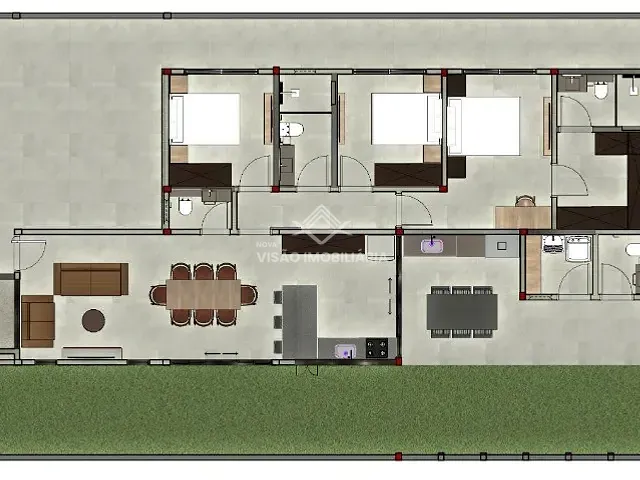 Casa 3 quartos e 3 banheiros, à venda, no bairro Residencial Paris em Sinop