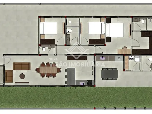 Casa 3 quartos e 3 banheiros, à venda, no bairro Residencial Paris em Sinop