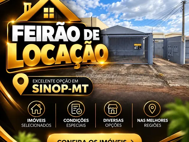 Apartamento 2 quartos e 1 banheiro, para alugar, no bairro Jardim Itália II em Sinop