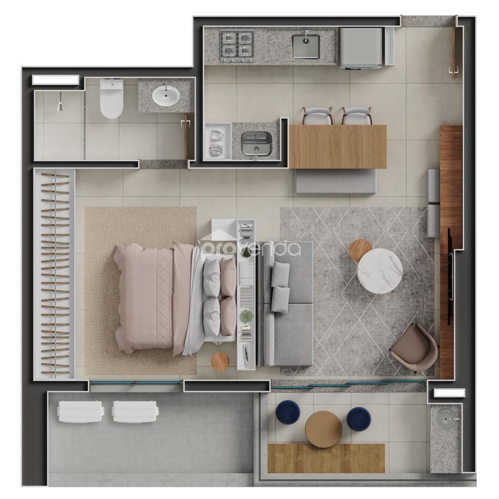 Casa, 1 quarto, 45 m² - Foto 3