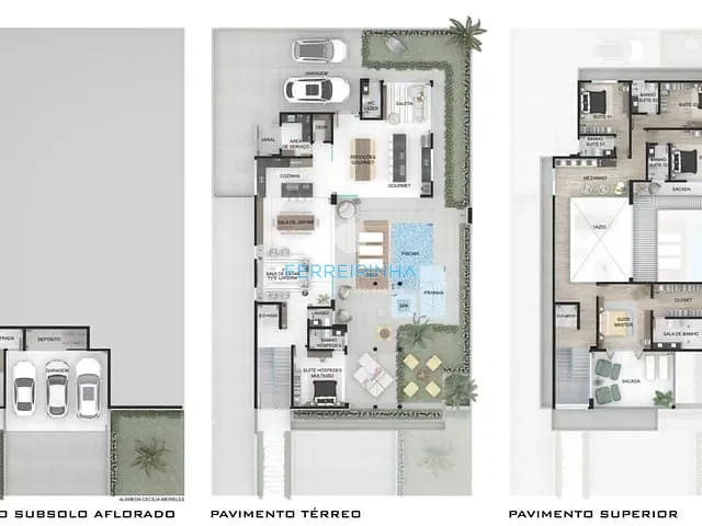 Casa com 720m² 4 quartos e 4 banheiros, à venda, no bairro Condomínio Reserva do Paratehy em São José dos Campos