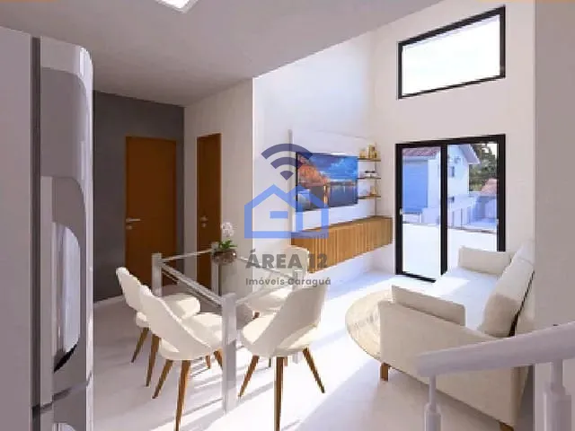 Casa com 100m² 2 quartos e 3 banheiros, à venda, no bairro Massaguaçu em Caraguatatuba