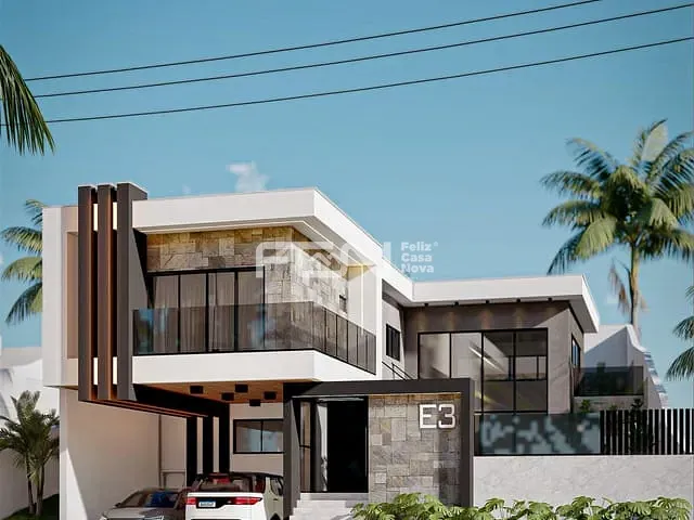 Casa 3 quartos e 4 banheiros, à venda, no bairro Alphaville (Abrantes) em Camaçari