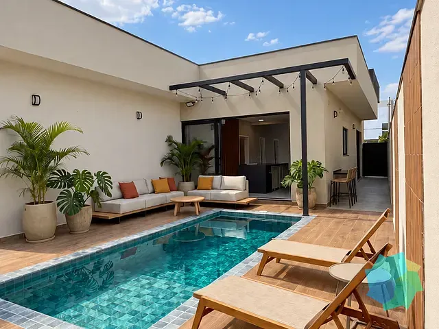 Casa com 360m² 3 quartos e 4 banheiros, à venda, no bairro Residencial Central Parque em Salto