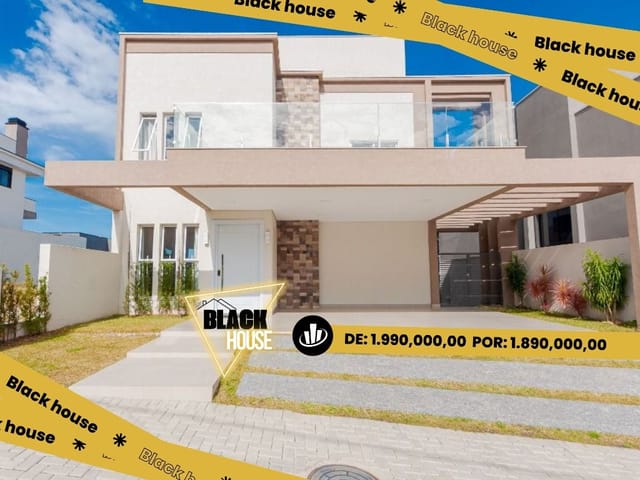 Casa com 300m² 4 quartos e 5 banheiros, à venda, no bairro Santa Felicidade em Curitiba