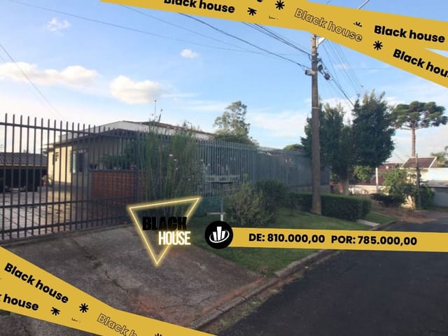 Casa com 423m² 4 quartos e 3 banheiros, à venda, no bairro São Braz em Curitiba