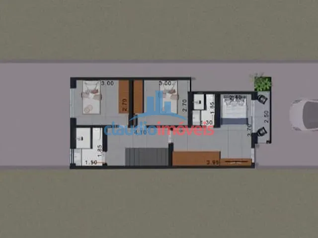 Casa 3 quartos e 2 banheiros, à venda, no bairro Colônia Santo Antônio em Barra Mansa