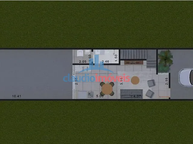 Casa 2 quartos e 1 banheiro, à venda, no bairro Colônia Santo Antônio em Barra Mansa
