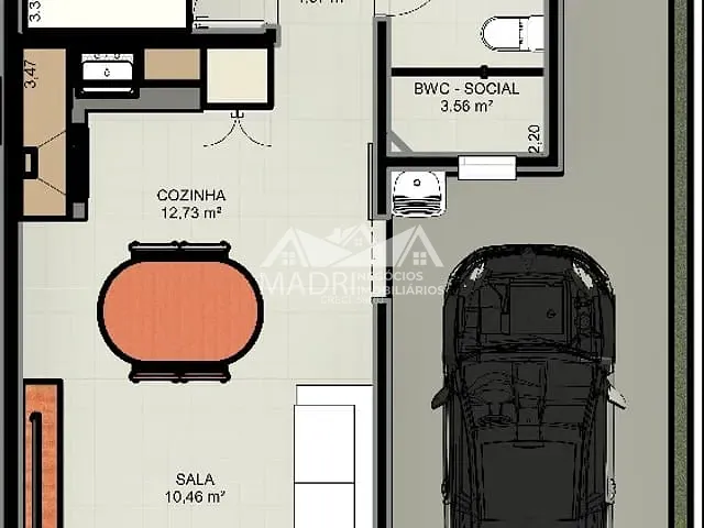 Casa 2 quartos e 1 banheiro, à venda, no bairro Forquilhas em São José