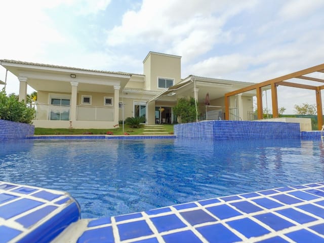 Foto do Casa - Casa com 4 dormitórios à venda, 490 m² por R$ 3.950.000,00 - Condomínio Porto São Pedro - Porto Feliz/SP | BLACK LOCACOES IMOBILIÁRIA LTDA