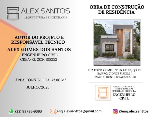 Casa 2 quartos e 2 banheiros, à venda, no bairro cidade jardim 2 em Campos dos Goytacazes